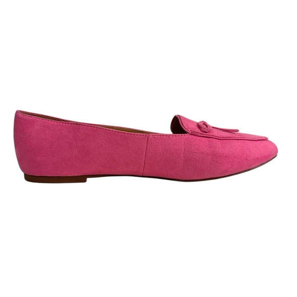 J. Crew Women’s Pink Bow Loafers Flats Shoes Slip On Size 9 Synthetic Suede - Picture 7 of 12